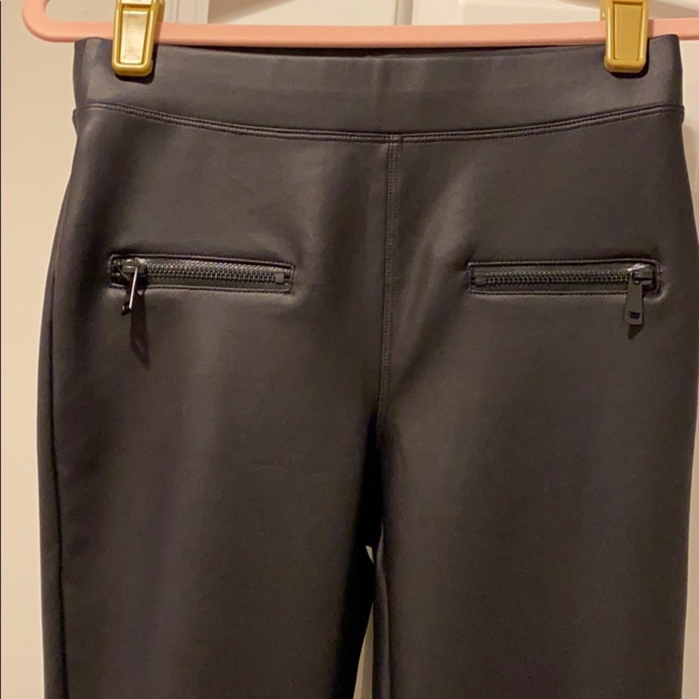 Faux leather leggings